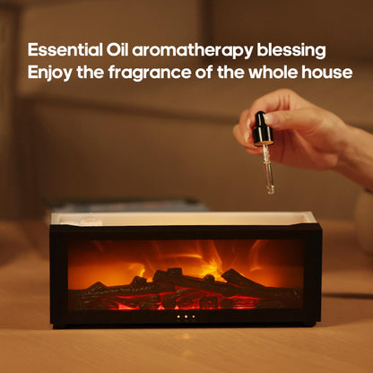 Flame Colorful Essential Oil Diffuser – Auto Off & Timer