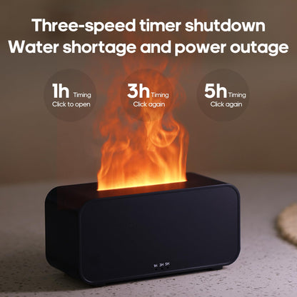 Essential Oil Air Diffuser Flame Diffuser for Home – Colorful Water Vapor Humidifier