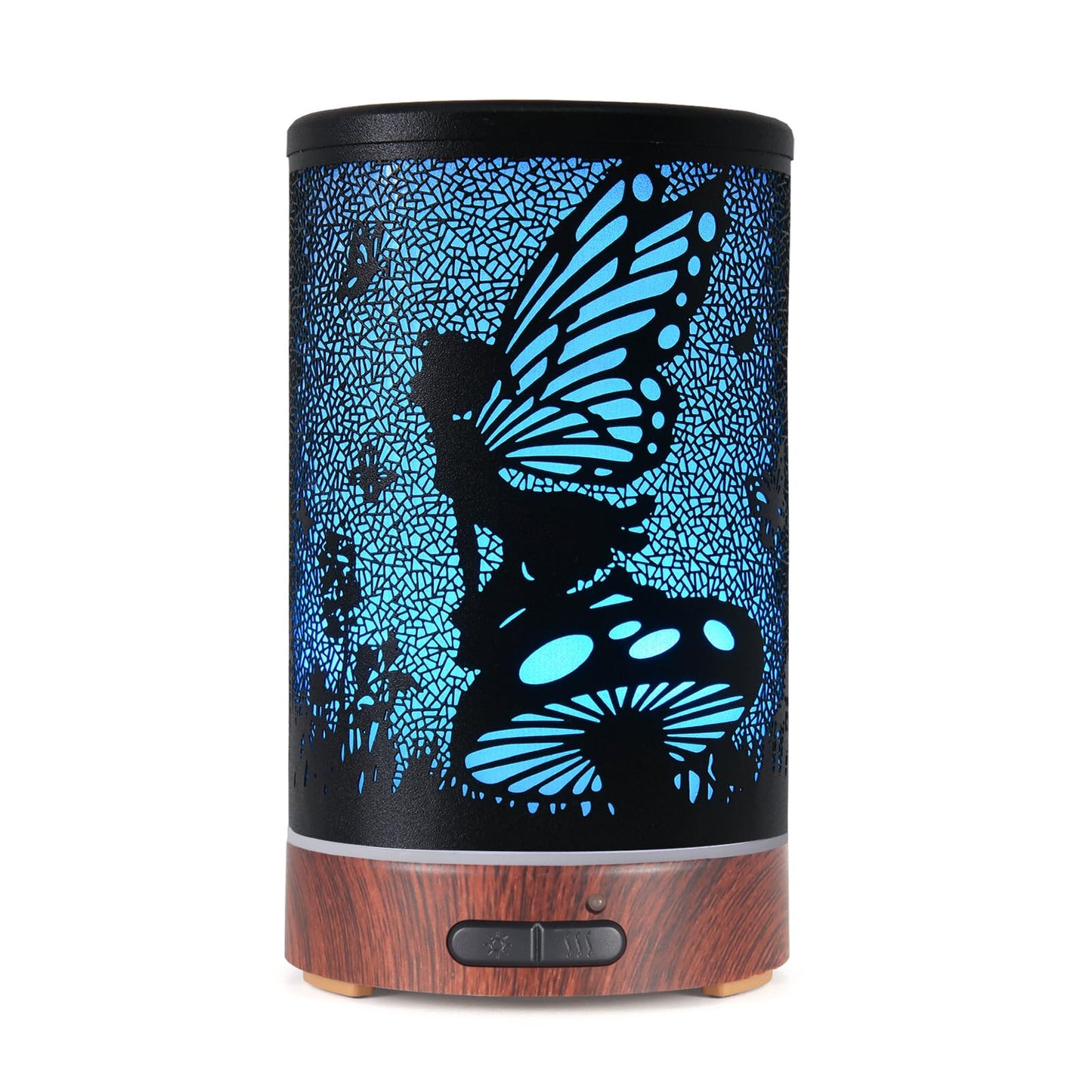 Essential Oil Diffuser - Ultrasonic Aromatherapy Humidifier with 7 Color LED Lights | Auto Shut-Off (Flower Fairy)