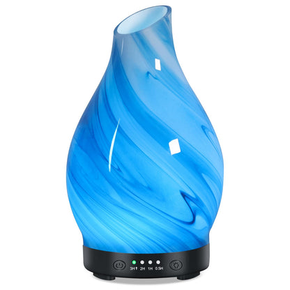 Essential Oil Diffuser for Home – Glass Aromatherapy Diffuser, 4 Timers, 120ML