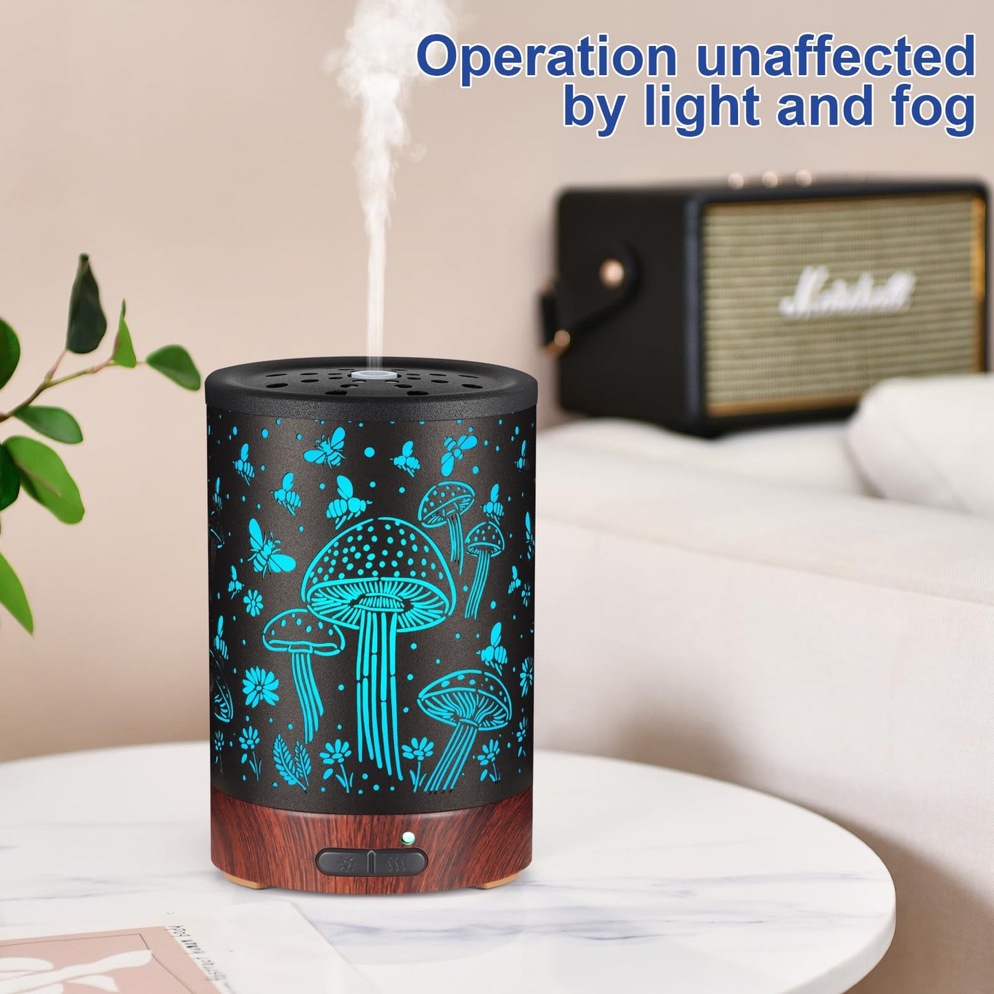 Essential Oil Diffuser - Aromatherapy Diffuser with 7 Color Lights & Auto-Off for Home & Office | For Women & Moms