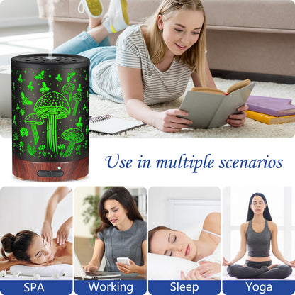 Essential Oil Diffuser - Aromatherapy Diffuser with 7 Color Lights & Auto-Off for Home & Office | For Women & Moms