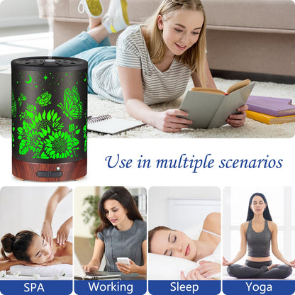 Essential Oil Diffuser – 7-Color LED Aromatherapy with Auto-Off | Home & Office