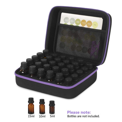JSVER Essential Oil Storage Case – 30 Bottles Travel Organizer