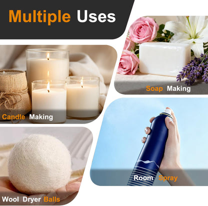 Essential Oil Set - Premium Fragrance Oils for Diffusers (6x10ml)