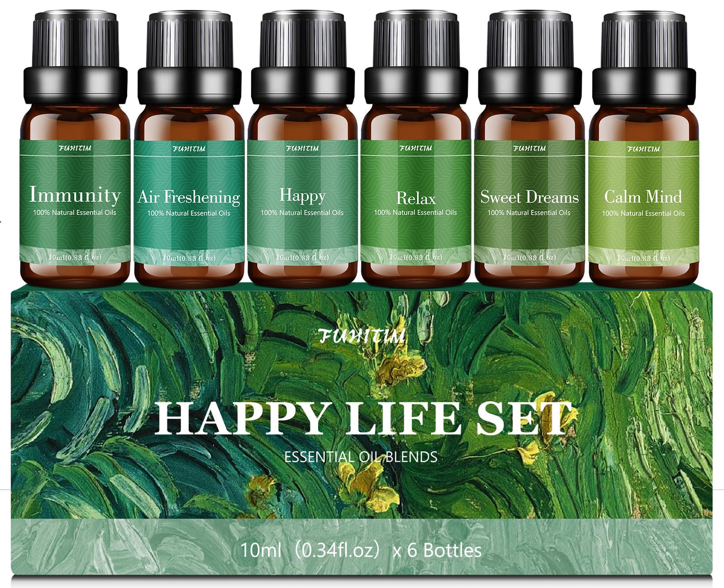 Essential Oils Blends Set for Diffusers – 6 x 10ml (Halloween Gift)