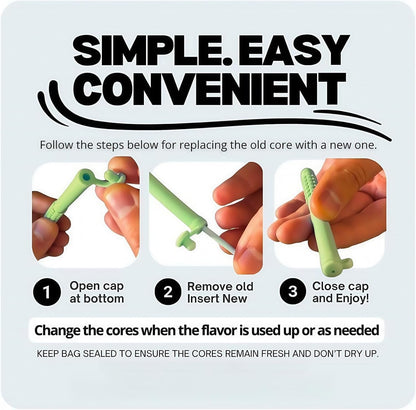 Chewable Breath Sticks with Essential Oils – Quit Smoking Aids & Focus
