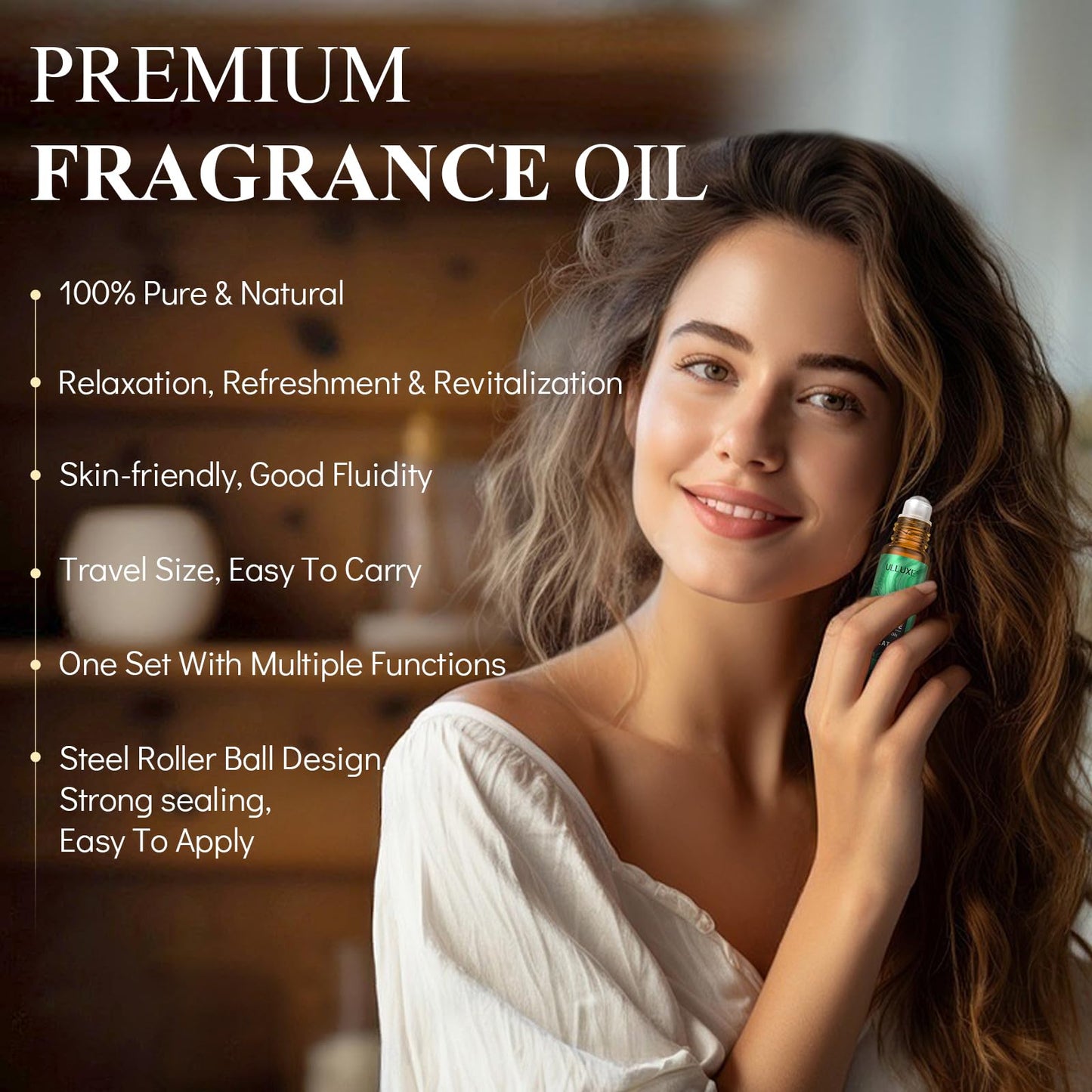 Essential Oils Roll On Set (Pack of 8) – 8 Scent Aromatherapy Oils