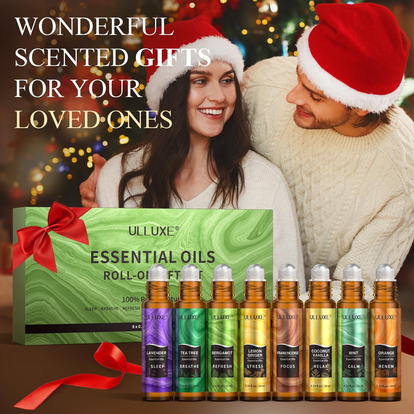 Essential Oils Roll On Set (Pack of 8) – 8 Scent Aromatherapy Oils