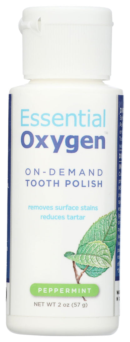 ESSENTIAL OXYGEN Organic Mint Tooth Polish 2oz – Non-GMO & Vegan