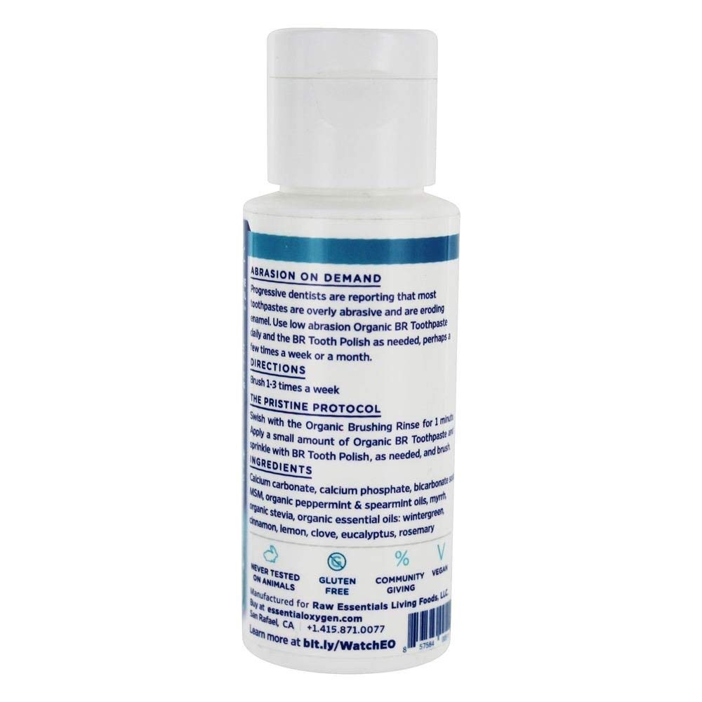 ESSENTIAL OXYGEN Organic Mint Tooth Polish 2oz – Non-GMO & Vegan