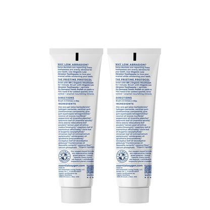 Essential Oxygen BR Certified Organic Toothpaste – Peppermint, 4oz (2 Pack)