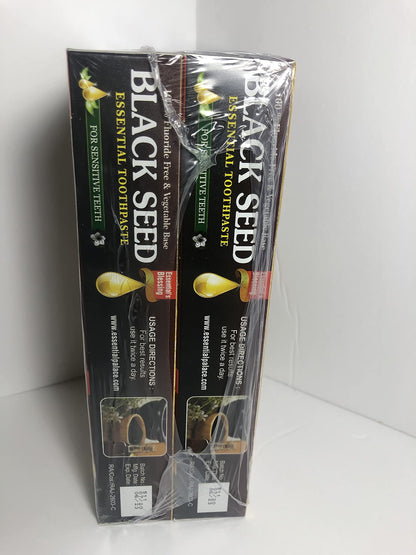 Essential Palace Organic Black Seed Toothpaste – Fluoride Free, 6.5oz (6 Pack)