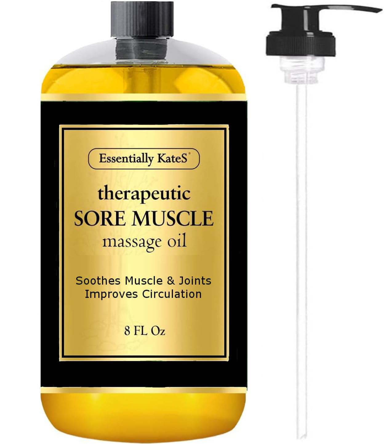 Essentially KateS Sore Muscle Massage Oil 8 oz – Arnica & Peppermint