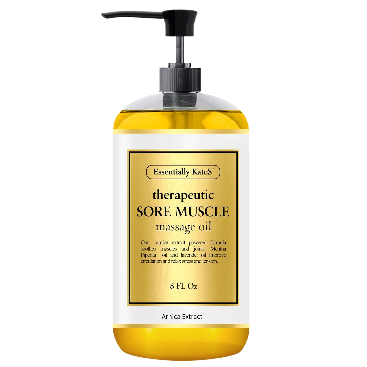 Essentially KateS Sore Muscle Massage Oil 8 oz – Arnica & Peppermint
