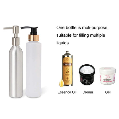 Elitzia 250ML Massage Oil Bottling – Metal Pump Bottle for Essential Oils