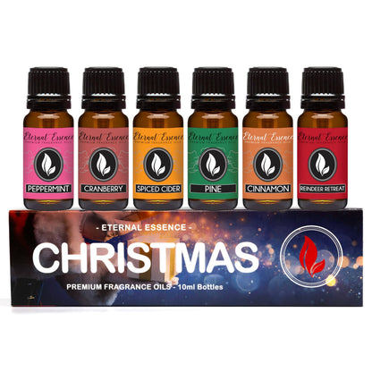 Eternal Essence Oils Christmas Set of 6 Premium Fragrance Oils – 10ml