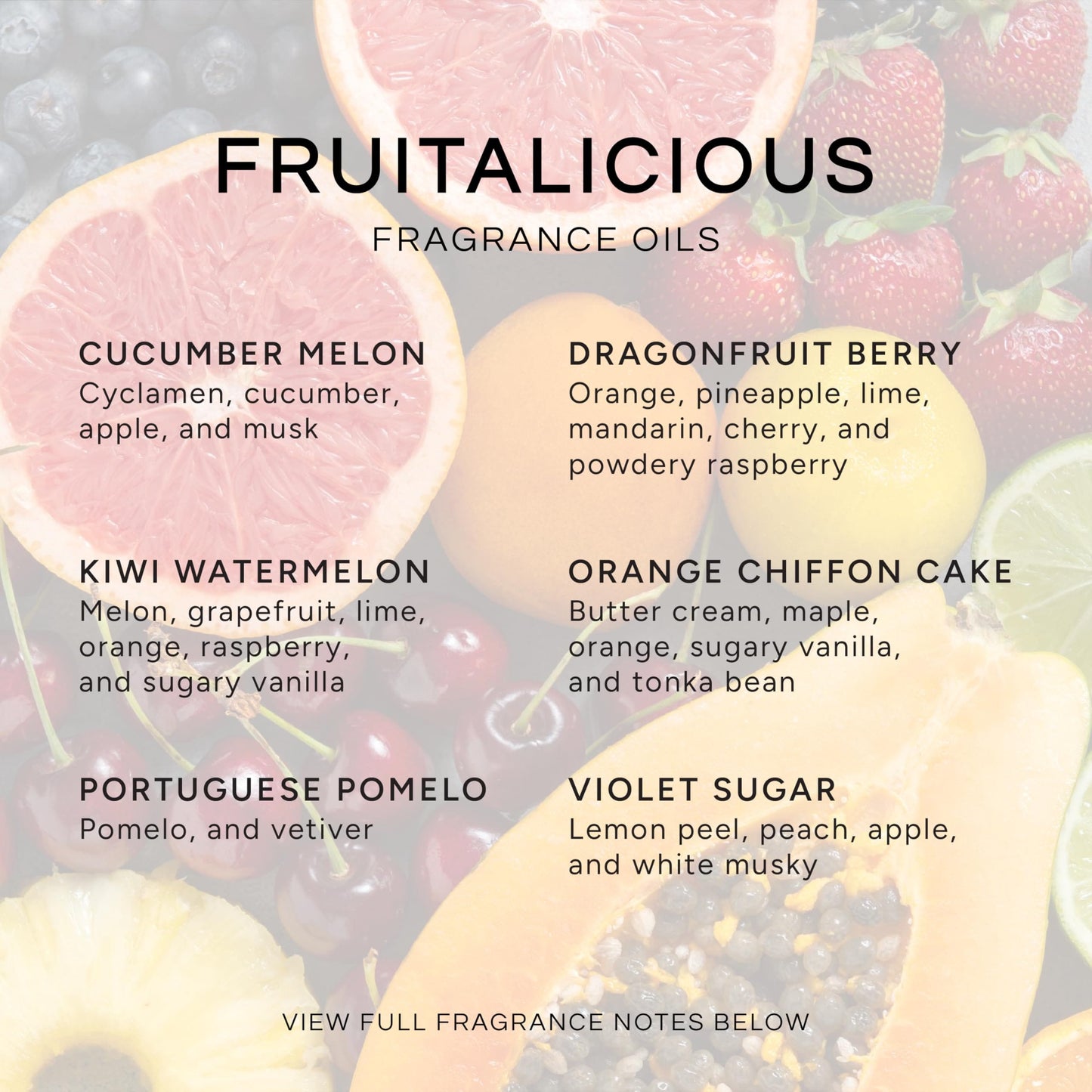 Eternal Essence Oils Fruitalicious Set of 6 – Premium Fragrance Oils (10ml each)