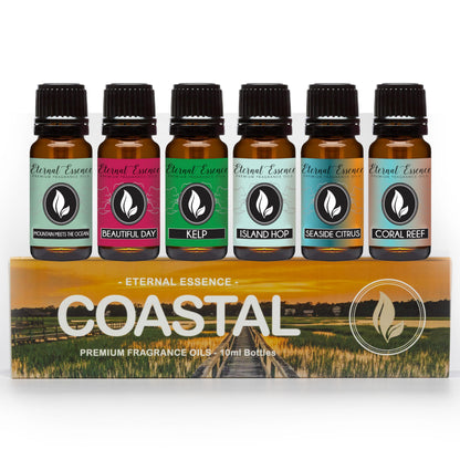 Coastal Set of 6 Premium Fragrance Oils - Eternal Essence Oils 10ml