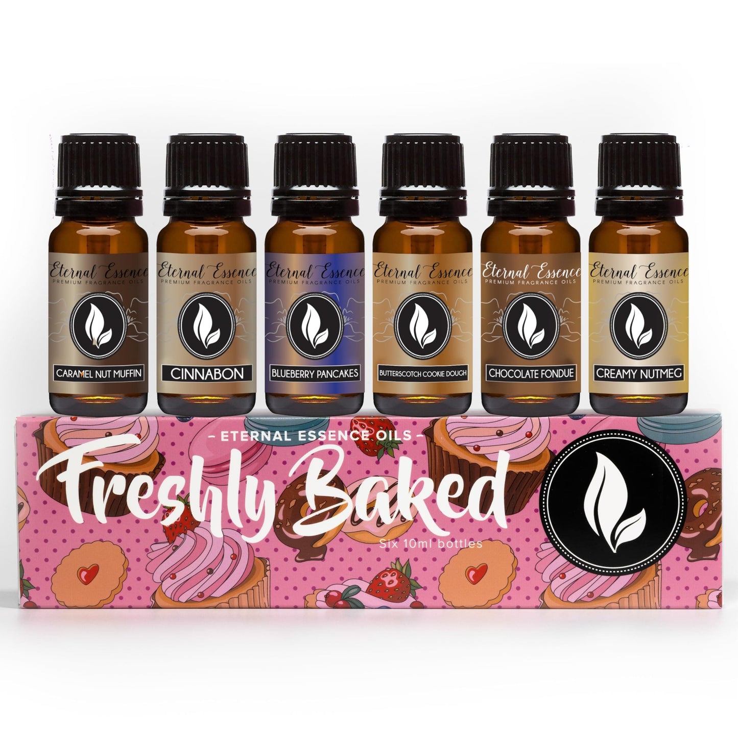 Eternal Essence Oils: Freshly Baked Set of 6 Premium Fragrance Oils (10ml)