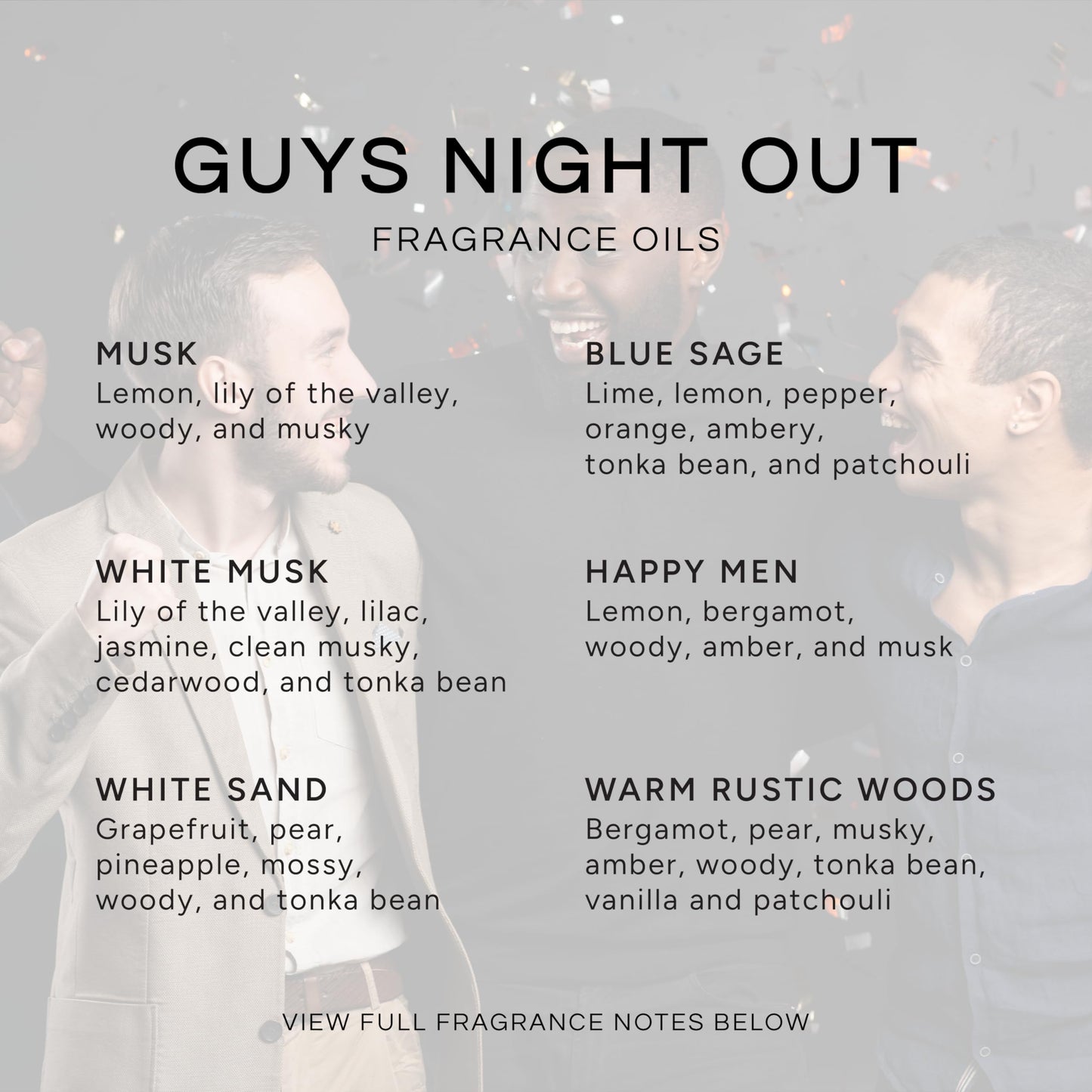 Eternal Essence Oils Guy's Night Out – 6 Premium Fragrance Oils (10ml each)