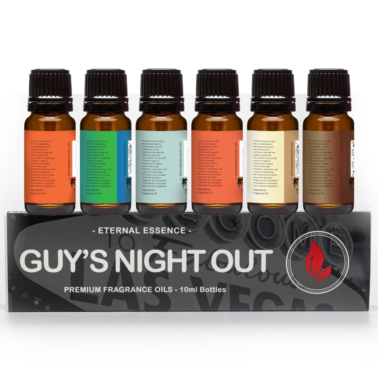 Eternal Essence Oils Guy's Night Out – 6 Premium Fragrance Oils (10ml each)