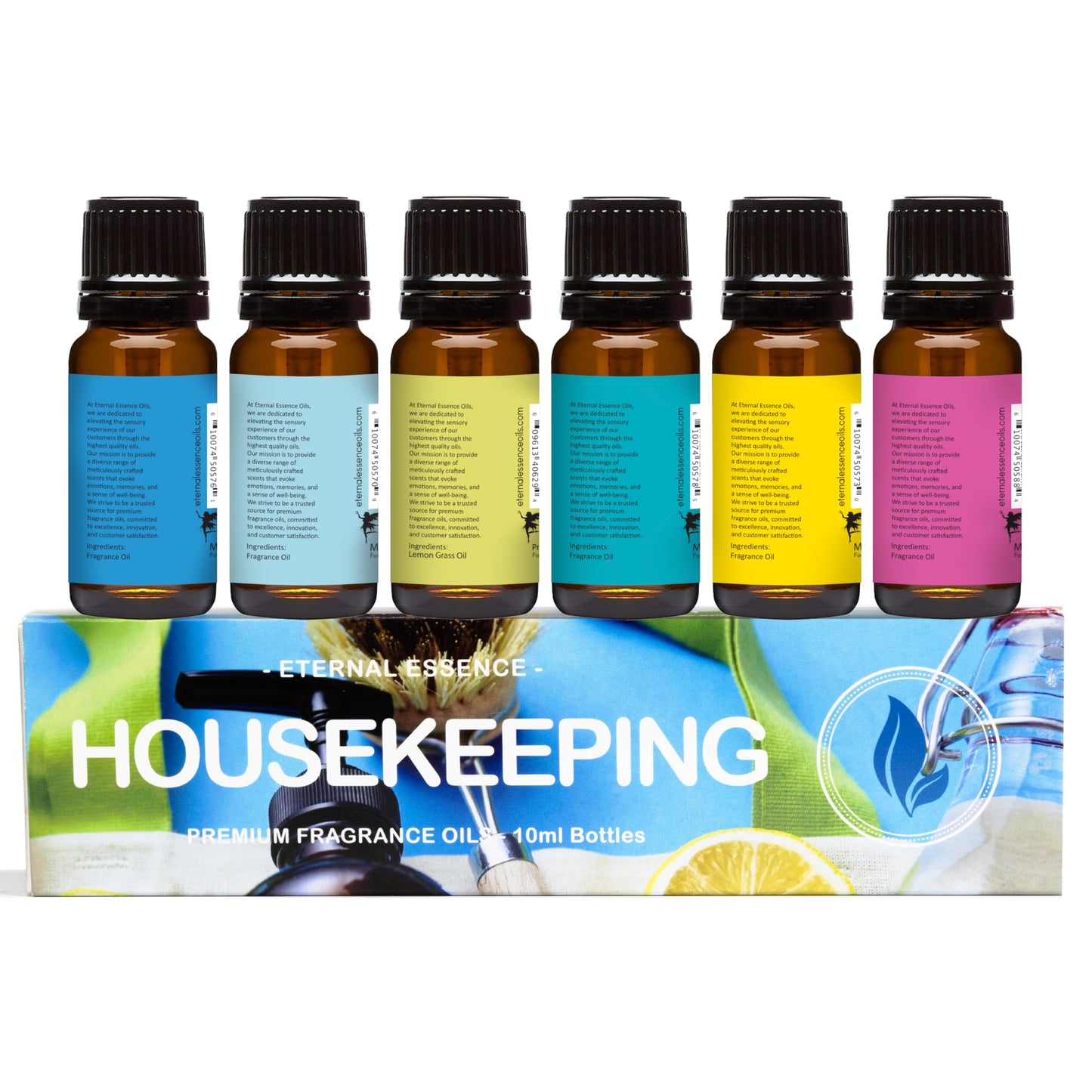 Eternal Essence Oils Housekeeping Set – 6 Premium Fragrance Oils (10ml each)