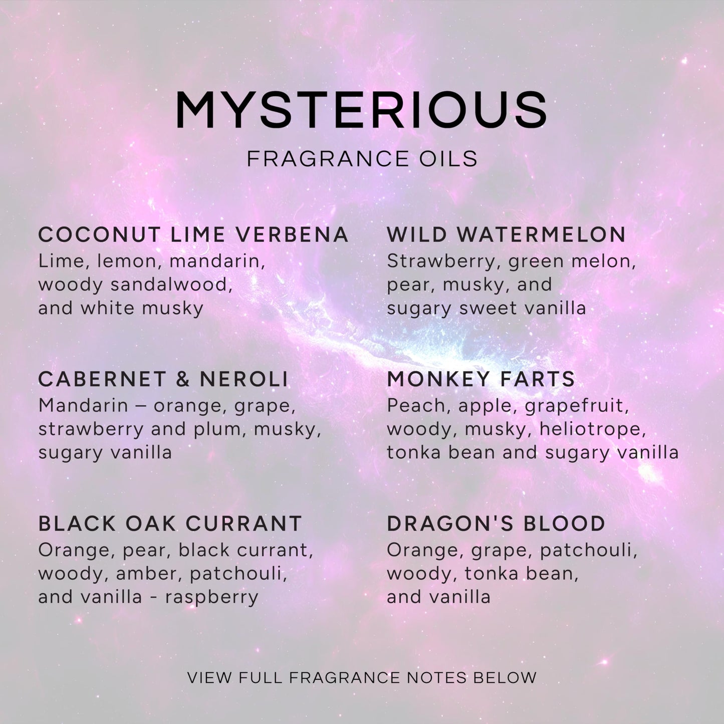 Eternal Essence Oils Mysterious Set – 6 Premium Fragrance Oils (10ml each)