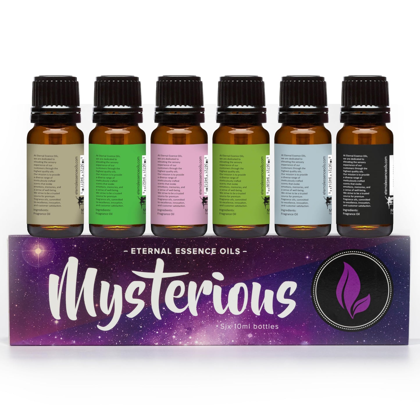 Eternal Essence Oils Mysterious Set – 6 Premium Fragrance Oils (10ml each)