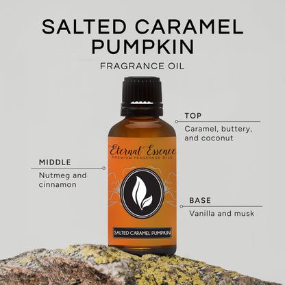 Eternal Essence Oils Salted Caramel Pumpkin 30ml – Premium Fragrance Oil for Candle Making, Soap, Diffusers