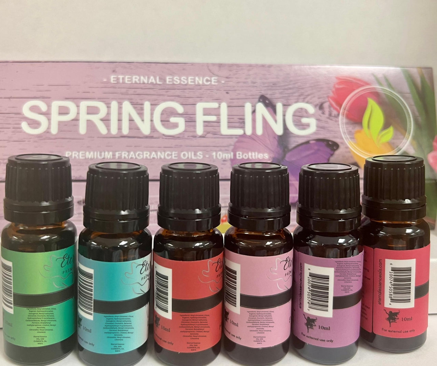 Eternal Essence Oils Spring Fling Set - 6 Premium Fragrance Oils (10ml Each)