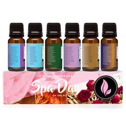 Spa Day Set of 6 Premium Fragrance Oils – Eternal Essence Oils (10ml each)
