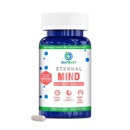 BioTrust Eternal Mind – Memory & Focus Brain Supplement, 30 Servings