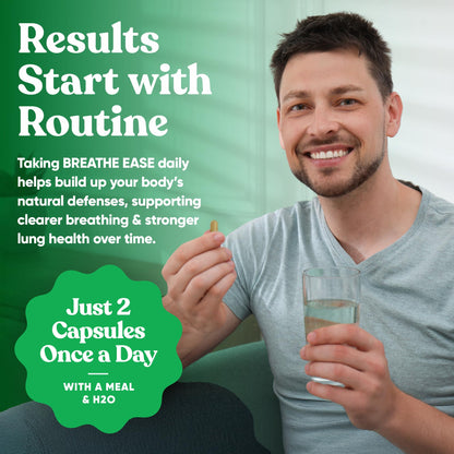 Eu Natural Breathe Inhaler Support – Sinus, Lungs & Bronchial Wellness | 60 Veg Soft Capsules