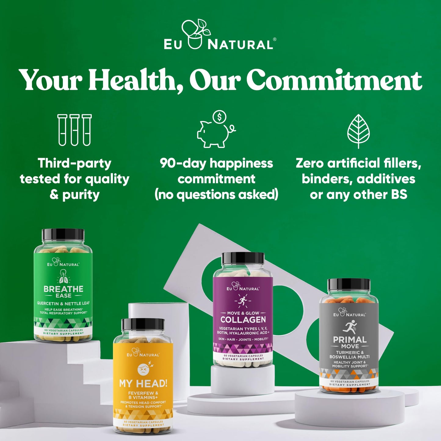 Eu Natural Breathe Inhaler Support – Sinus, Lungs & Bronchial Wellness | 60 Veg Soft Capsules