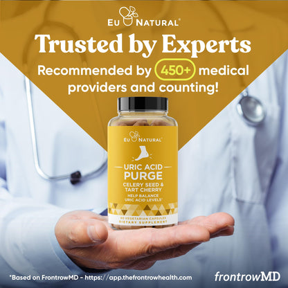 Eu Natural Purge Uric Acid Flush – 60 Soft Vegan Capsules | Detox & Joint Support