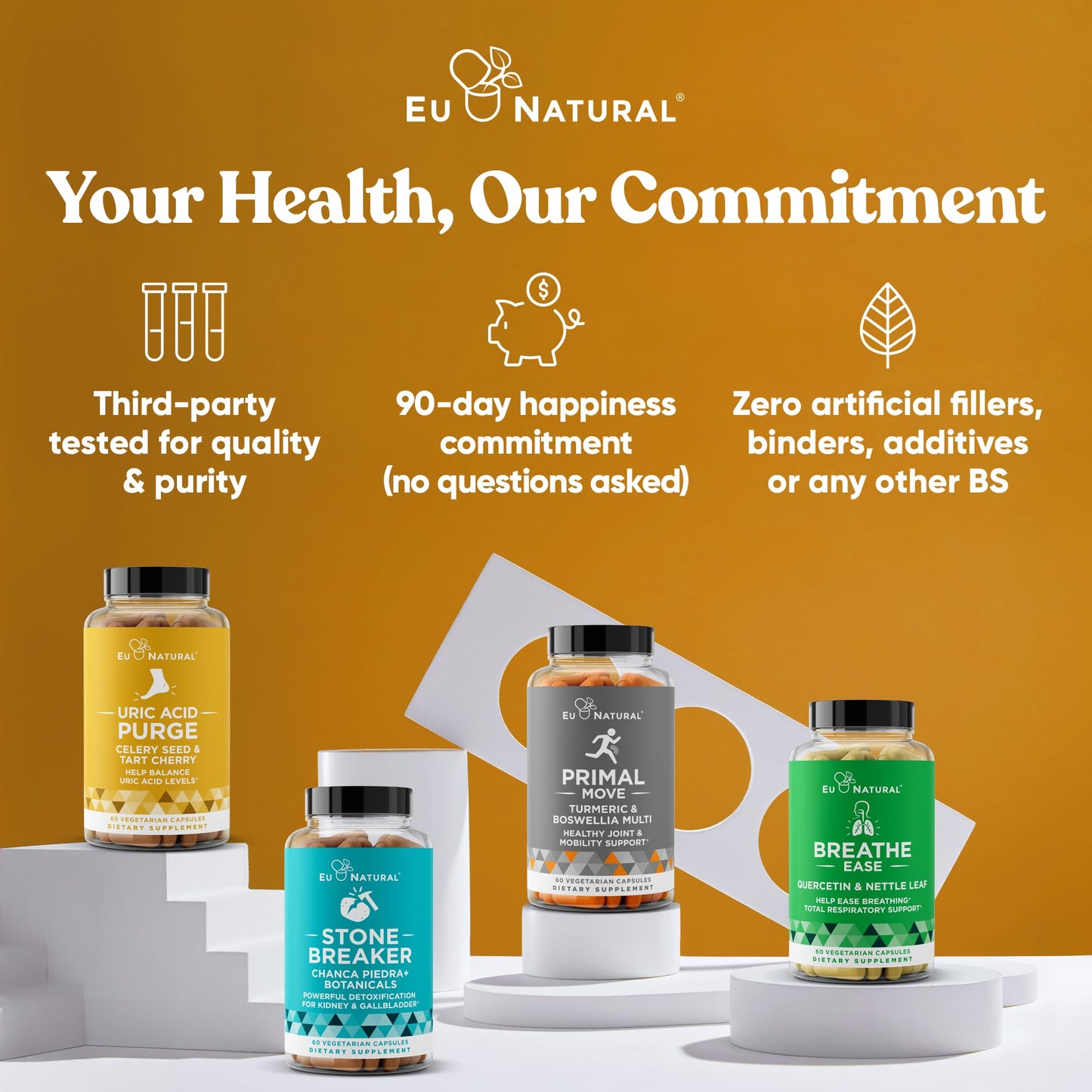Eu Natural Purge Uric Acid Flush – 60 Soft Vegan Capsules | Detox & Joint Support