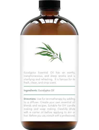 Handcraft Blends Eucalyptus Essential Oil – 16 oz, 100% Pure & Natural