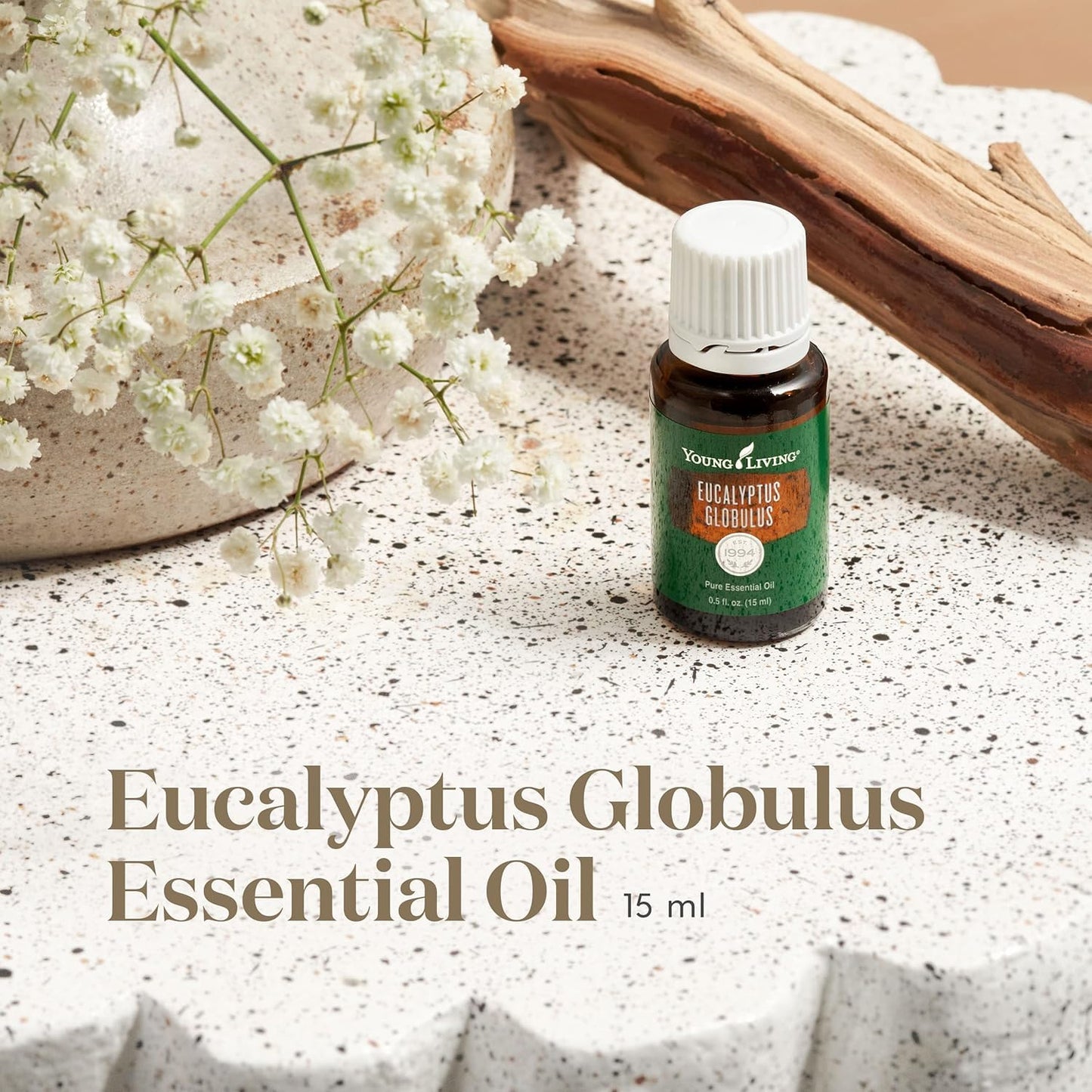 Young Living Eucalyptus Globulus Essential Oil 15ml – Pure & Revitalizing Aromatherapy | Topical & Aromatic Support