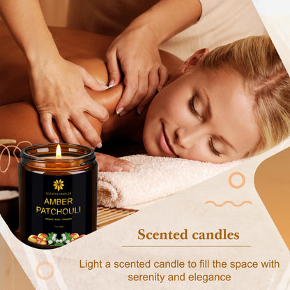 Scented Candles Set for Home - 6 Pack Soy Wax Aromatherapy (Lemon Lavender) | Up to 300 Hours