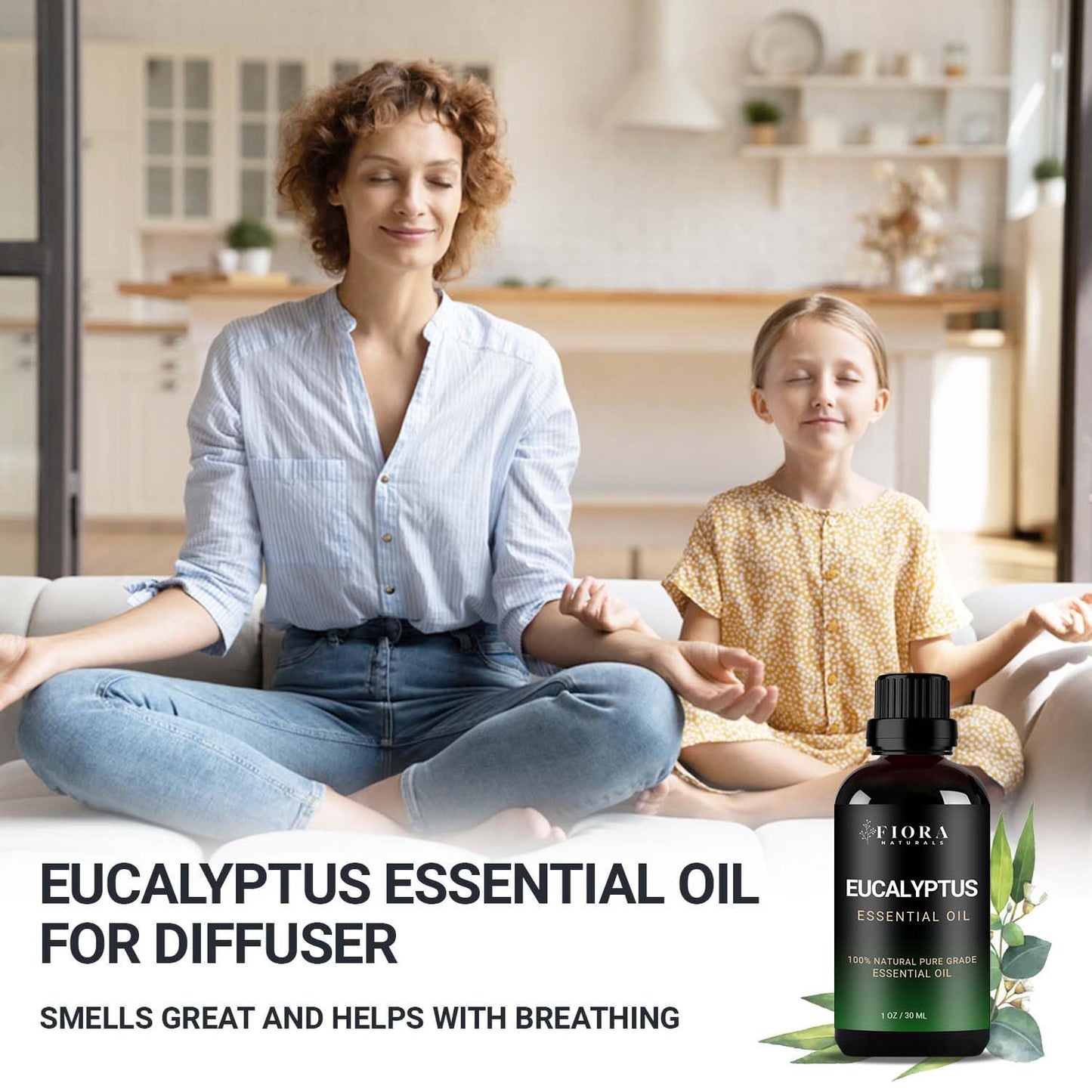 Eucalyptus Essential Oil - 100% Pure for Diffusers, Cold & Aromatherapy