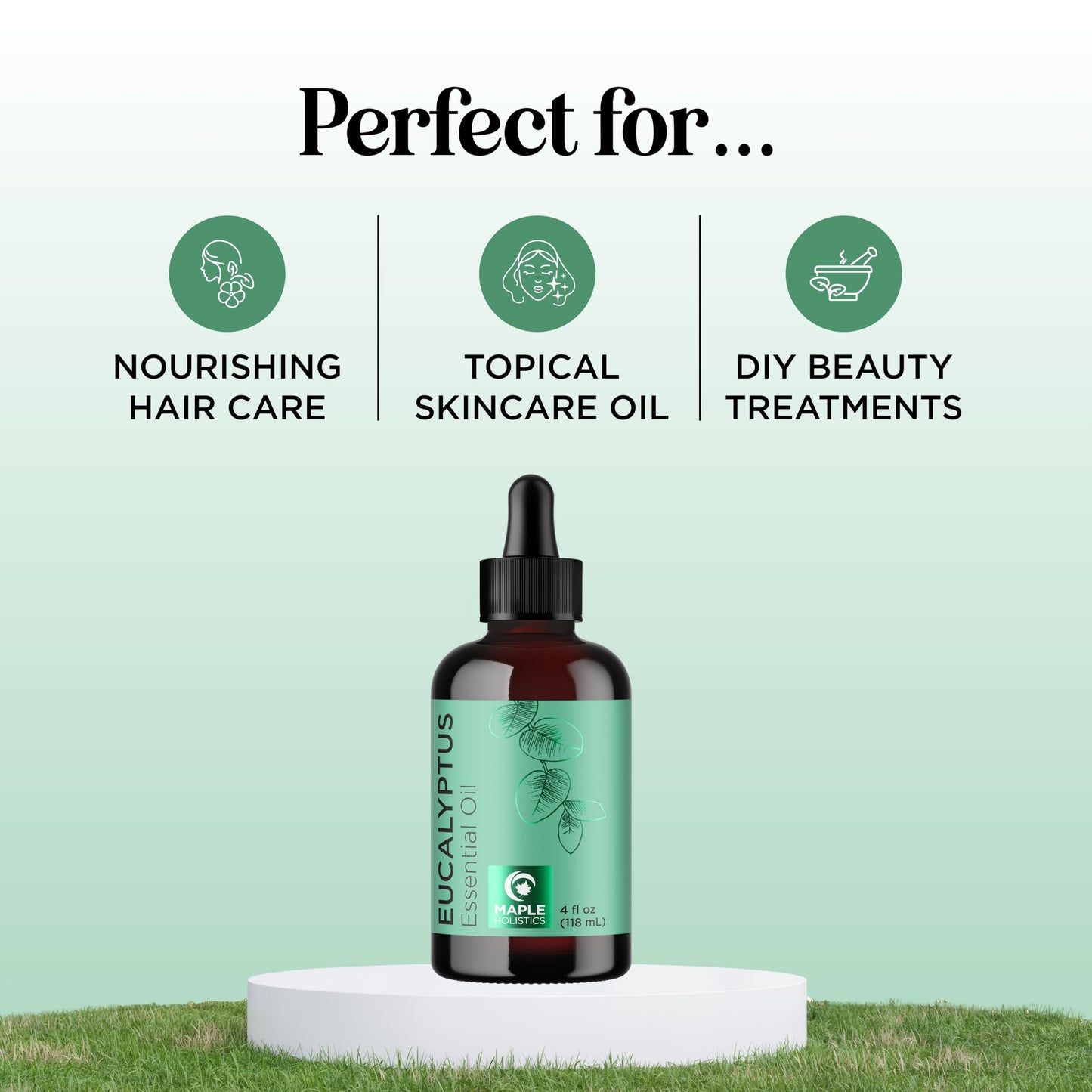Pure Eucalyptus Essential Oil 4oz – Home Spa & Diffuser Oil for Dry Scalp