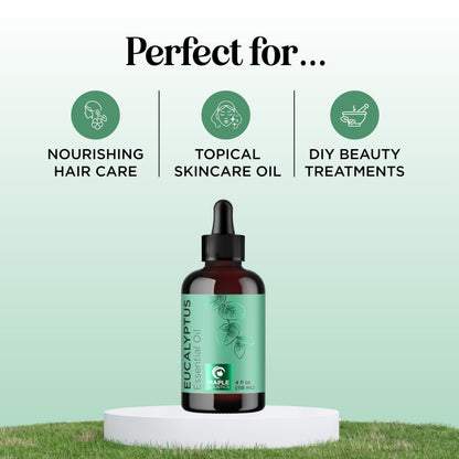 Pure Eucalyptus Essential Oil 4oz – Home Spa & Diffuser Oil for Dry Scalp