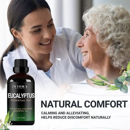 Eucalyptus Essential Oil - 100% Pure for Diffusers, Cold & Aromatherapy