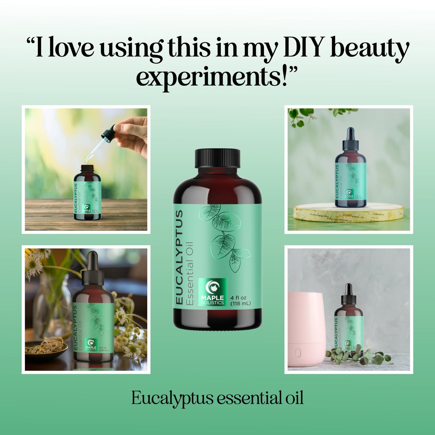 Pure Eucalyptus Essential Oil 4oz – Home Spa & Diffuser Oil for Dry Scalp
