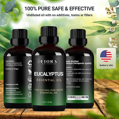 Eucalyptus Essential Oil - 100% Pure for Diffusers, Cold & Aromatherapy