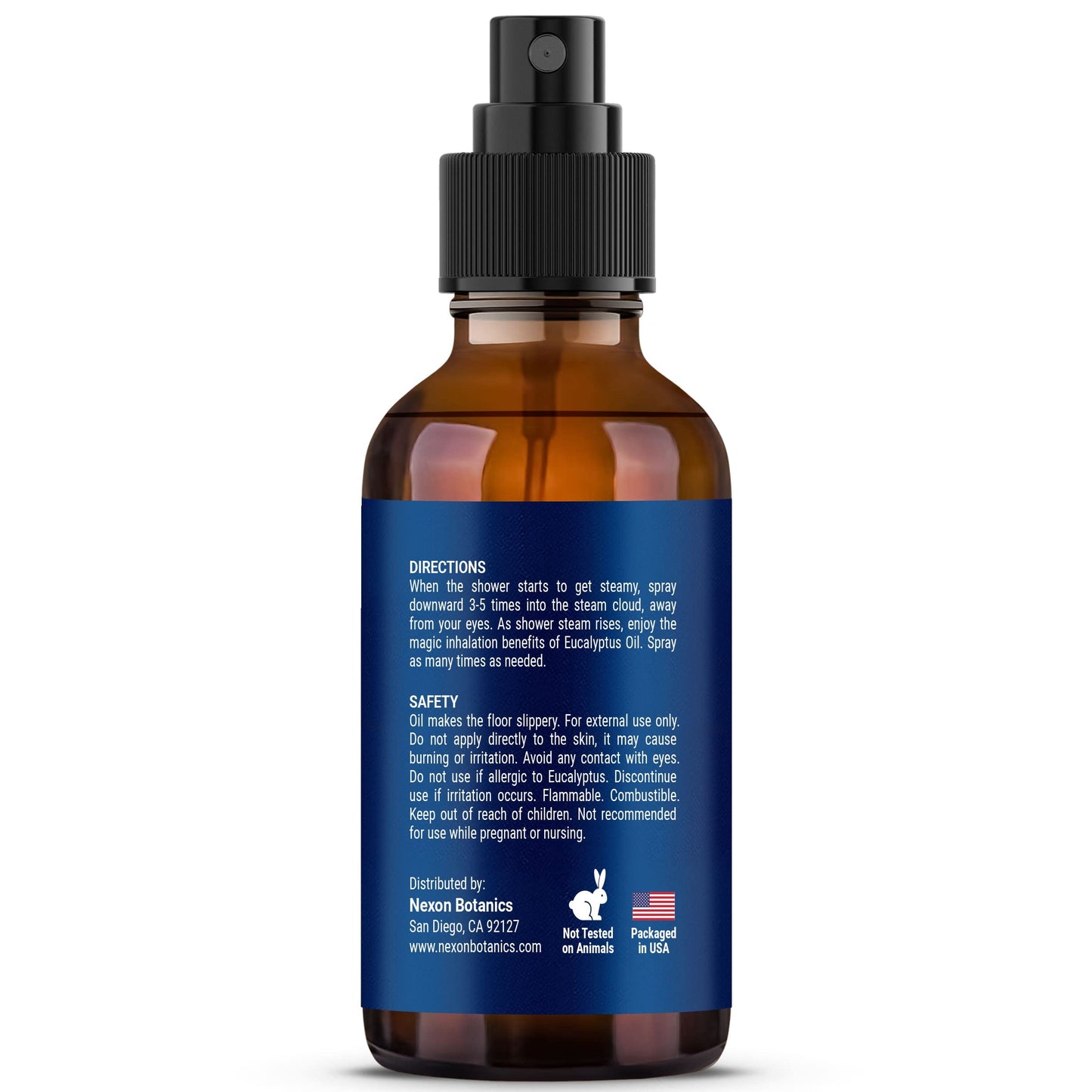 Eucalyptus & Peppermint Shower Steamer Spray 2 fl oz - Nexon Botanics | Aromatherapy Mist