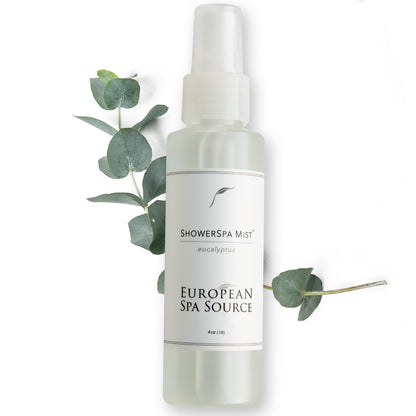 European Spa Source Eucalyptus ShowerSpa Mist Spray for Aromatherapy, At Home Spa Experience, Sinus Congestion Relief, and Tension Relief, 4 fl oz