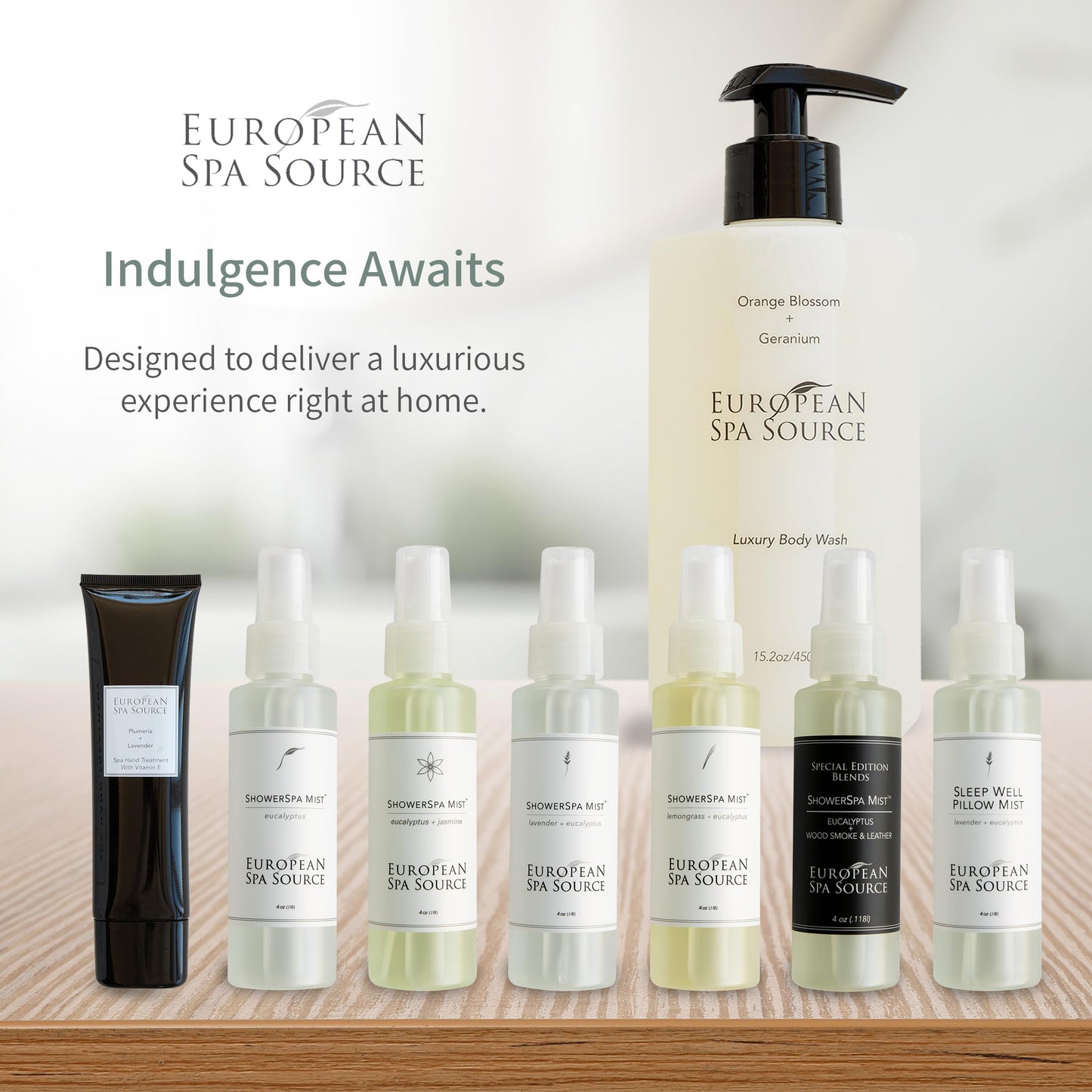 European Spa Source Eucalyptus ShowerSpa Mist Spray for Aromatherapy, At Home Spa Experience, Sinus Congestion Relief, and Tension Relief, 4 fl oz