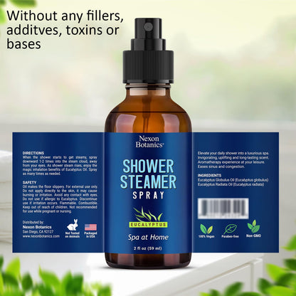 Eucalyptus Shower Steamer Spray – Nexon Botanics Aromatherapy Mist (2 fl oz)